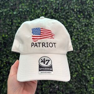 White 47 brand hat